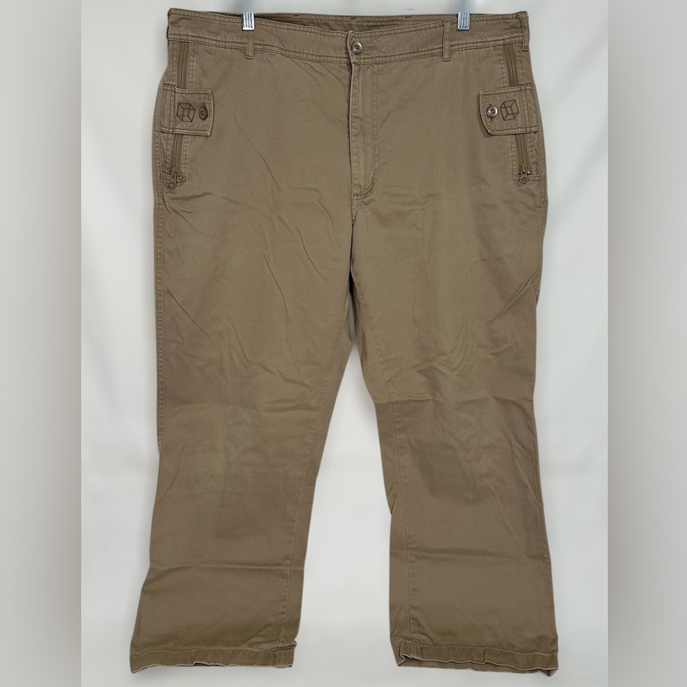 Clothing Arts P Cubed Business Traveler Pants Men’s Size 40x27 Tan Zip Pockets